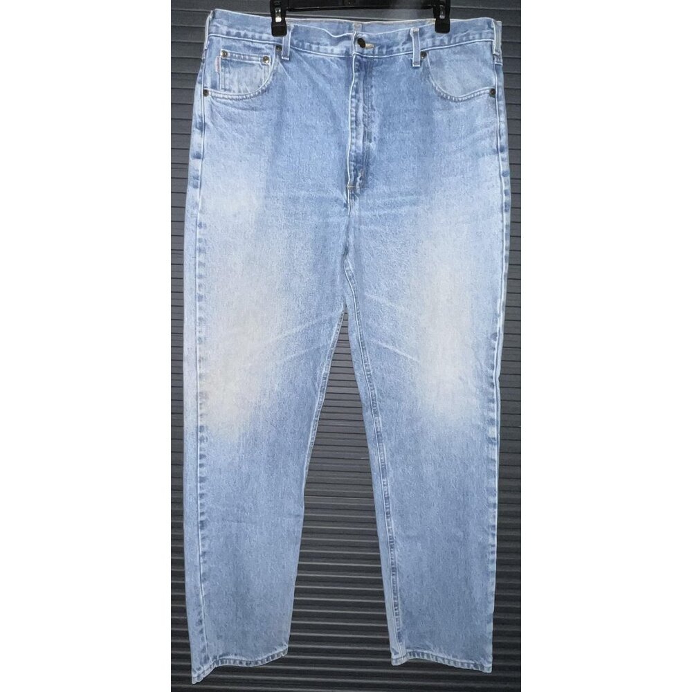 Carhartt Jeans Mens 40x34 Blue Traditional Fit Straight Stonewash Denim Pants - Picture 1 of 12
